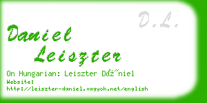 daniel leiszter business card